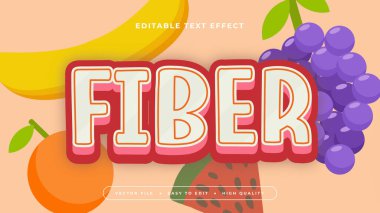 Renkli fiber 3d düzenlenebilir metin efekti - yazı tipi biçimi