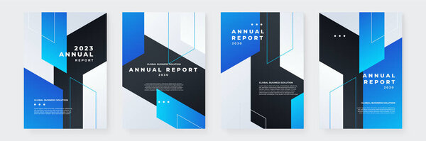 Синий черно-белый вектор современного корпоративного годового отчета бизнес-флаера искушает дизайн брошюры, журнала, плаката, корпоративной, корпоративной презентации, портфолио, флаера, макета искушает
