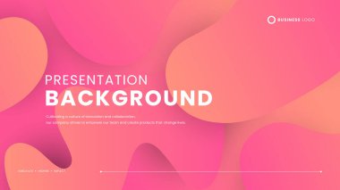 Pembe ve şeftali rengi minimalist, şekilli basit bir arka plan. Pankart, kalıp, duvar kağıdı, şablon, kartvizit için dinamik şekillere sahip basit bir sunum arkaplanı