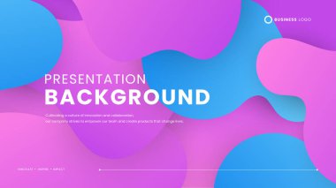 Mavi ve mor menekşe, dalga ve sıvı şekilli soyut arkaplan. Pankart, kalıp, duvar kağıdı, şablon, kartvizit için dinamik şekillere sahip basit bir sunum arkaplanı