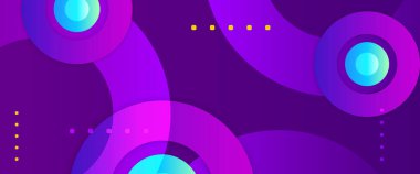 Mavi ve mor menekşe vektör gradyan soyut afiş ve şekil elementleri. Arkaplan sunumu, arkaplan, duvar kağıdı, afiş, broşür, web düzeni ve kapak için