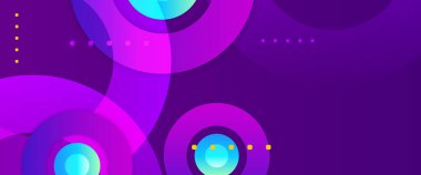 Mavi ve mor menekşe vektör soyut geometrik şekiller pankart. Kapak tasarımı, kitap tasarımı, poster, CD kapağı, broşür, web sitesi arka planı veya reklam için