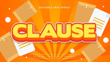 Turuncu sarı ve beyaz madde 3d düzenlenebilir metin efekti - yazı tipi biçimi