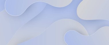 Beyaz ve mavi vektör modern gradyan soyut sancak dalga ve sıvı elementler vektör illüstrasyonlu. Sunumlar için vektör tasarımı, el ilanları, poster, arkaplan, yıllık rapor, davet