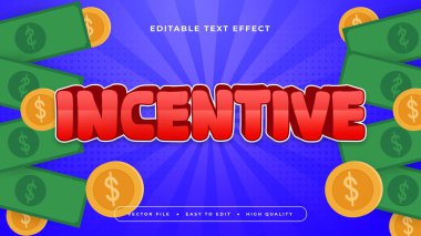 Renkli teşvik edici 3d düzenlenebilir metin efekti - yazı tipi biçimi