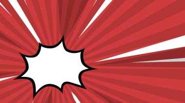 Beyaz siyah ve kırmızı vektör illüstrasyon çizgi roman tarzı arka plan. Süper kahraman tasarımı için vektör illüstrasyonu, ağ, afişler, posterler, kartlar, duvar kağıtları