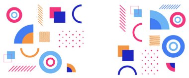 Renkli sancak vektörü geometrik arka plan şablonu. Web tasarımı, iş sunumu, web sayfası başlığı, davet arkaplanı