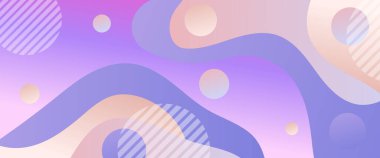 Mor menekşe ve bej vektör modern gradyan soyut sancak dalga ve sıvı elementler vektör illüstrasyonlu. Sunum için vektör, el ilanları, posterler, arkaplan, yıllık rapor, davet