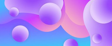 Mor menekşe mavisi ve pembe minimum geometrik şekilli soyut afiş. İş afişi, resmi arkaplan, prestijli kupon, lüks davet, duvar kağıdı ve arka plan için