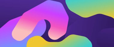 Renkli vektör minimalist basit soyut geometrik bayrak. Arkaplan, afiş, el ilanı, kart, duvar kağıdı, kapak veya broşür için grafiksel tasarım unsuru modern biçim kavramı