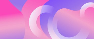 Mor menekşe ve pembe vektör soyut geometrik şekiller pankart. Kapak tasarımı, kitap tasarımı, poster, CD kapağı, broşür, web sitesi arka planı veya reklam için