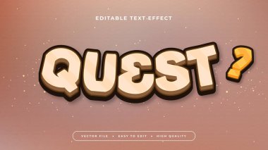 Siyah Kahverengi ve Turuncu Görev 3d Düzenlenebilir Metin Efekti - Yazıtipi Biçimi