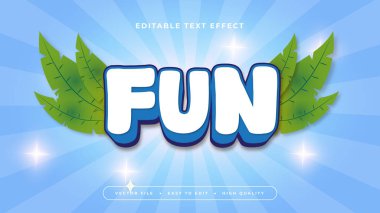 Yeşil Mavi ve Beyaz Eğlenceli 3d Düzenlenebilir Metin Efekti - Yazıtipi Biçimi