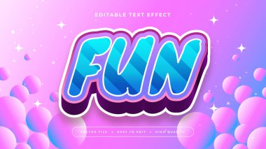 Mor Mor Mor Mor ve Pembe Eğlenceli 3d Düzenlenebilir Metin Efekti - Yazı Tipi Biçimi