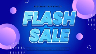 Mavi ve Mor menekşe satışı 3d Düzenlenebilir Metin Efekti - Yazı Tipi Stili