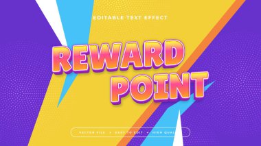 Renkli Ödül Noktası 3d Düzenlenebilir Metin Efekti - Yazı Tipi Biçimi
