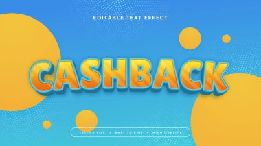 Sarı ve Mavi Nakit 3d Düzenlenebilir Metin Efekti - Yazıtipi Biçimi