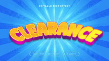 Mavi Turuncu ve Mor Menekşe Temizleme 3d Düzenlenebilir Metin Efekti - Yazı Tipi Biçimi