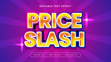 Mor Mor Mor Mor ve Turuncu Fiyat / 3d Düzenlenebilir Metin Efekti - Yazı Tipi