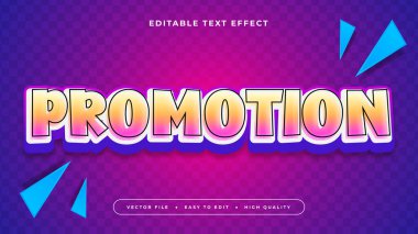 Renkli Tanıtım 3d Düzenlenebilir Metin Efekti - Yazı Tipi Biçimi