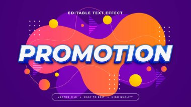 Renkli Tanıtım 3d Düzenlenebilir Metin Efekti - Yazı Tipi Biçimi
