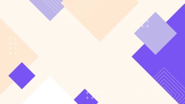 Sıcak Renkli Tonlardaki Soyut Geometrik Desen