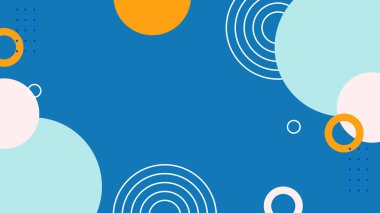 Şekilleri olan renkli soyut geometrik desen. Arkaplan, Sanat Projeleri ve Modern Tasarım Konseptleri için ideal.