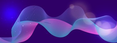 Zengin Bir Arkaplanda Canlı Soyut Dalga Tasarımı, Dinamik ve Fütürist Bir His Oluşturma, Dijital Sanat, Arkaplan ve Yaratıcı Projeler İçin Mükemmel