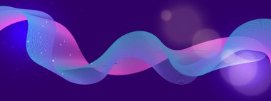 Arkaplanda Canlı Soyut Işık Dalgaları