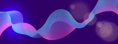 Renkli Soyut Dalga Arkaplan Modern Teknolojisi