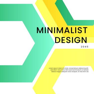 Beyaz Sarı ve Yeşil Modern Özgeçmiş Posta, Arkaplan, Banner, Ad, Promo, Davetiye, Etc için İdeal