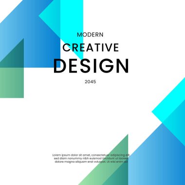 Mavi Yeşil ve Beyaz Gradyan Modern Tasarım Posta, Arkaplan, Banner, Ad, Promo, Davetiye, Etc