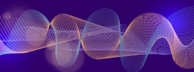 Zengin Bir Arkaplanda Canlı Soyut Dalga Tasarımı, Dinamik ve Fütürist Bir His Oluşturma, Dijital Sanat, Arkaplan ve Yaratıcı Projeler İçin Mükemmel