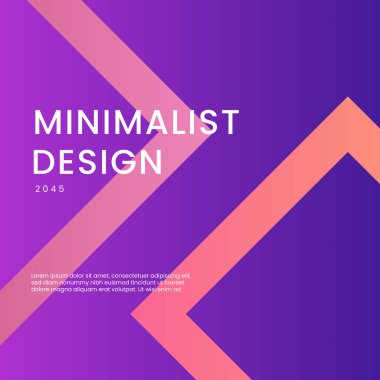 Pembe Turuncu ve Mor Menekşe Şık Geometrik Arkaplan Posta, Arkaplan, Banner, Ad, Promo, Davetiye, Etc