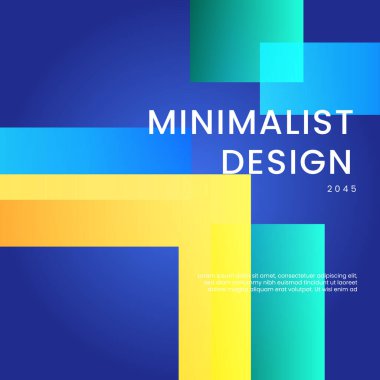 Sarı Mavi ve Yeşil Modern Özgeçmiş Posta, Arkaplan, Banner, Ad, Promo, Davetiye, Etc için İdeal