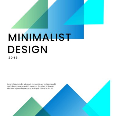 Beyaz Mavi ve Yeşil Arkaplan Minimalist Gradyan Stili Posta, Arkaplan, Banner, Ad, Promo, Davetiye, Etc için İdeal