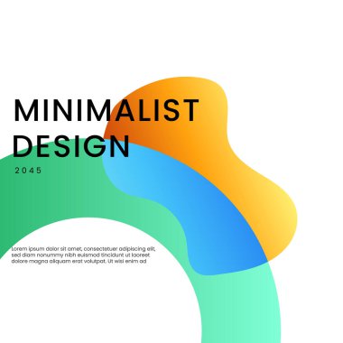 Beyaz Mavi ve Yeşil Soyut Modern Arkaplan Posta, Arkaplan, Banner, Ad, Promo, Davetiye, Etc