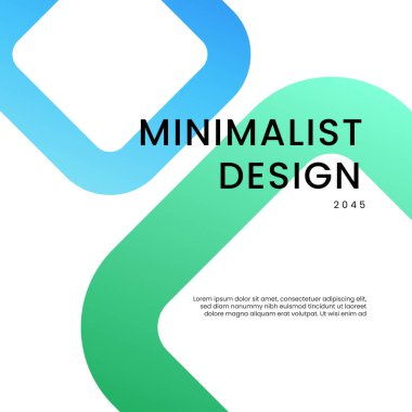 Mavi Beyaz ve Yeşil Gradyan Geometrik Şekiller Arkaplanı. Posta, Arkaplan, Banner, Ad, Promo, Davetiye, Etc İçin İdeal