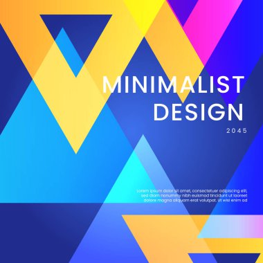 Blue and Yellow Modern Soyut Arkaplan İdeal Posta, Arkaplan, Banner, Ad, Promo, Davetiye, Etc