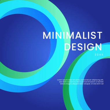 Mavi ve Yeşil Modern Özgeçmiş Posta, Arkaplan, Banner, Ad, Promo, Davetiye, Etc için İdeal