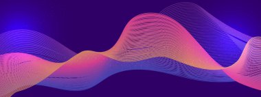 Teknoloji arka planında soyut Akışkan Dalga Tasarımı. Dijital Sanat Sunumları, Yaratıcı Projeler ve Tasarım İlhamları için Mükemmel