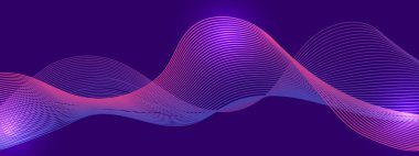 Renkli Soyut Dalga Arkaplan Modern Teknolojisi