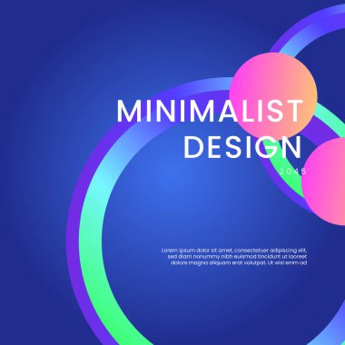 Mavi Pembe ve Yeşil Gradyan Geometrik Şekiller Arkaplanı. Posta, Arkaplan, Banner, Ad, Promo, Davetiye, Etc İçin İdeal