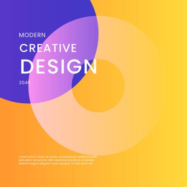 Portakal ve Mor Menekşe Soyut Şekiller Posta, Arkaplan, Banner, Ad, Promo, Davetiye, Etc için İdeal