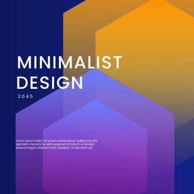 Posta, Arkaplan, Banner, Ad, Promo, Davetiye, Etc için Turuncu ve Mor Violet Şık Geometrik Arkaplan İdeal