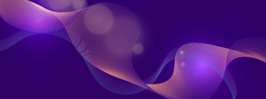 Arkaplanda Canlı Soyut Işık Dalgaları