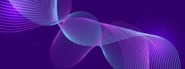 Renkli Soyut Dalga Arkaplan Modern Teknolojisi