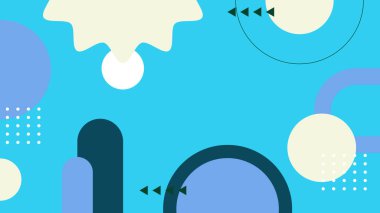 Renkli şekilli soyut geometrik desen arkaplanı