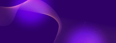 Aydınlık Efektli Karanlık Arkaplanda Soyut Gradyan Dalgası