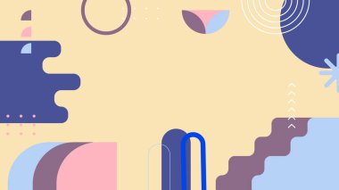 Şekil Desenleriyle Soyut Geometrik Arkaplan